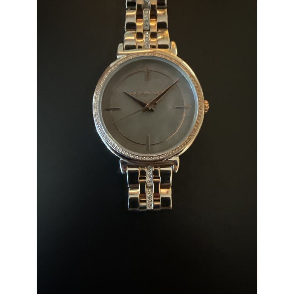 Michael Kors Cinthia MK3642 Ladies Watch Two-Tone Rose Gold Gray MOP Dial 33mm
